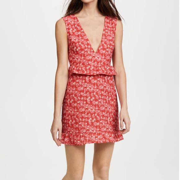 Nightwalker Mini Elsa Dress in Scarlet floral print size S - Picture 2 of 12